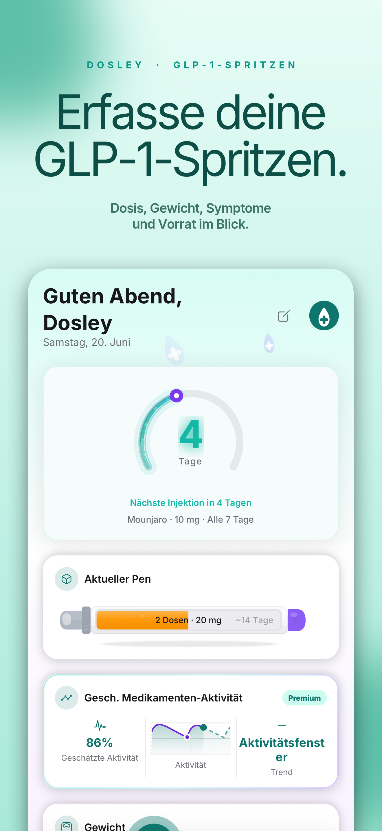 Dosley Start-Dashboard