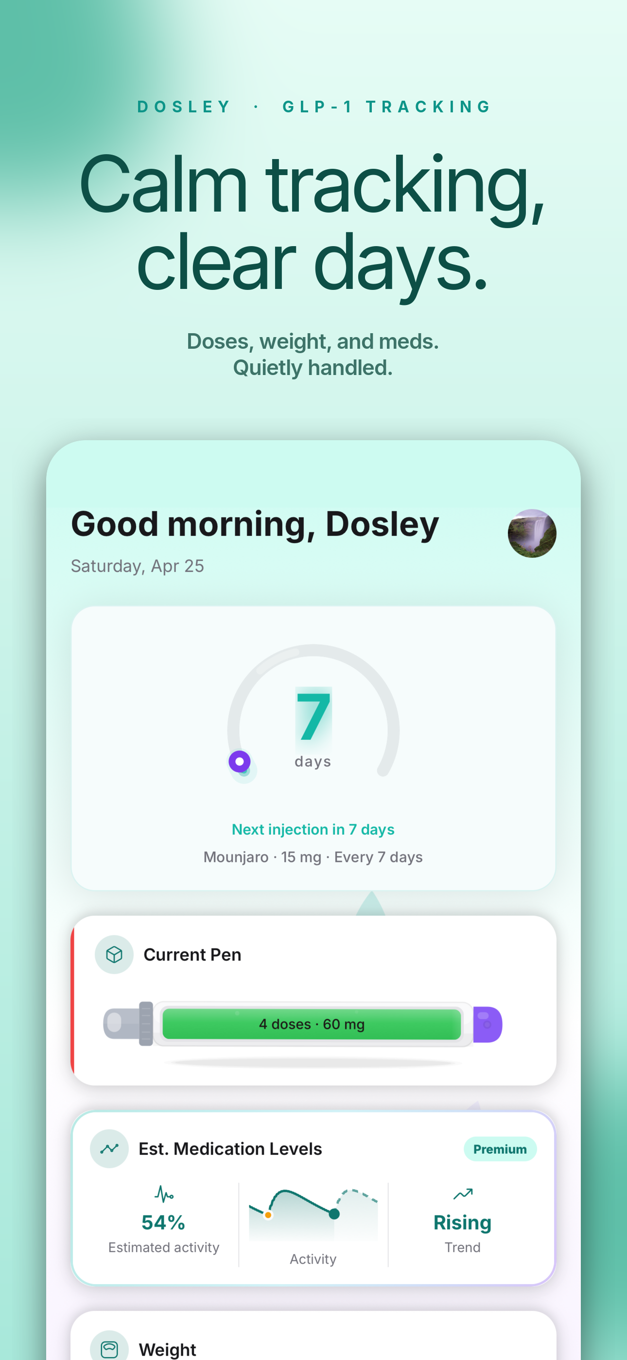 Dosley home dashboard